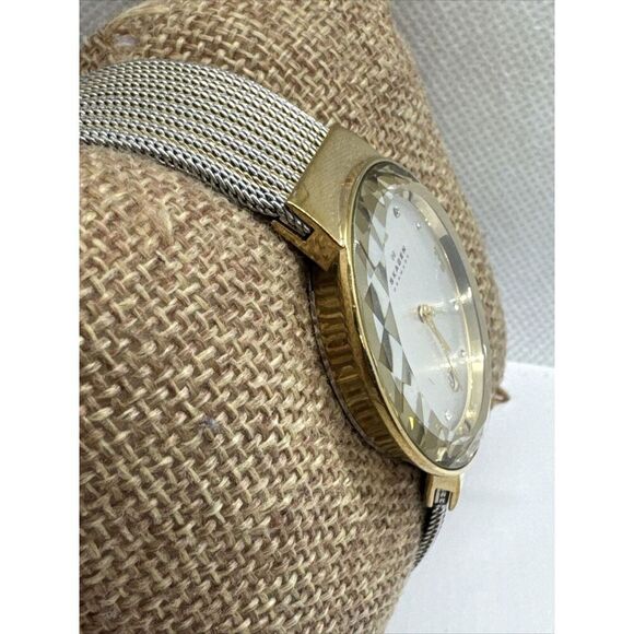 Skagen SKW2087 Women's Two-Tone Stainless Steel Mesh Analog Dial Watch AEA131 - Picture 3 of 11